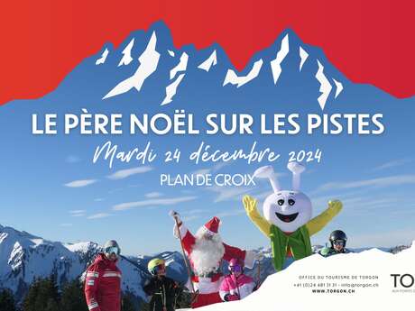 Le Père Noël sur les pistes