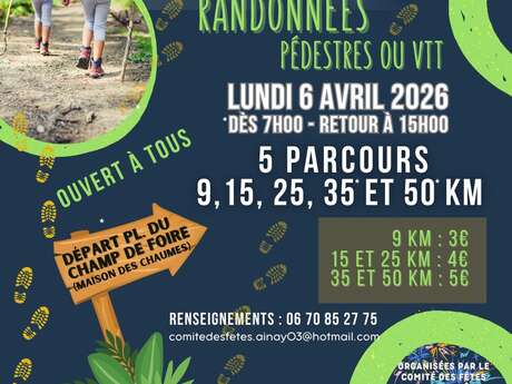 Randonnées pédestres et VTT