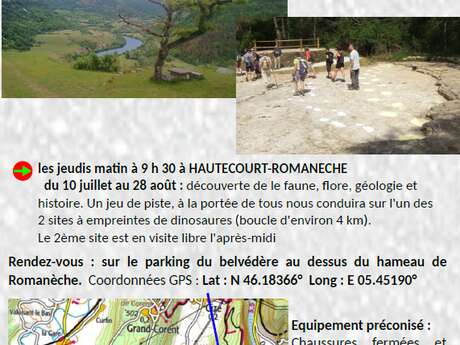 Sur le chemin des dinosaures au coeur des gorges de l'Ain