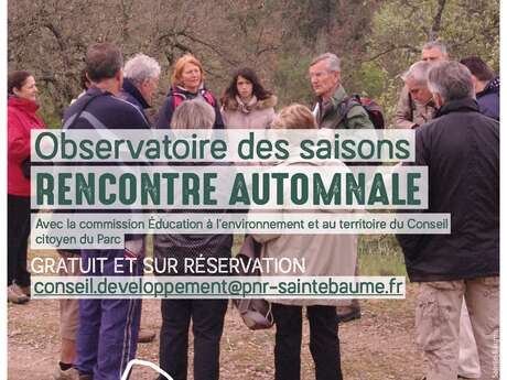 #RDVduParc • Observatoire des saisons, rencontre automnale