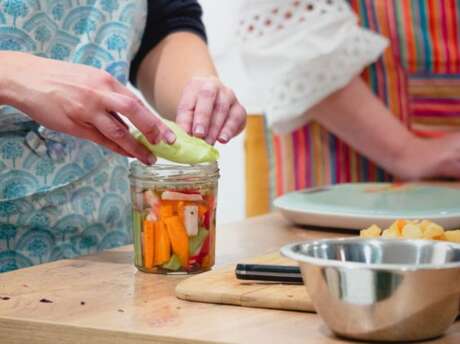 Atelier de cuisine éco responsable par les Herbes Folles au laboratoire de l'AFA