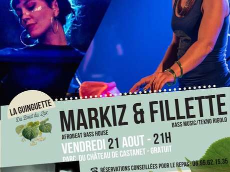 Concert - Markiz & Fillette + Fanny Aqua - à la Guinguette du Bout du Lac