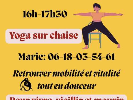 Yoga su sedia