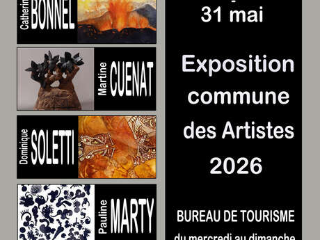 Exposition commune des artistes 2026 à Usson