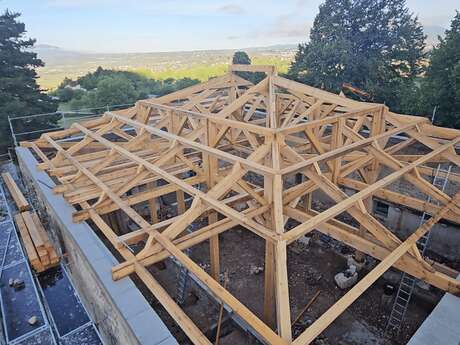 Visite d'un chantier de construction AOC bois de Chartreuse