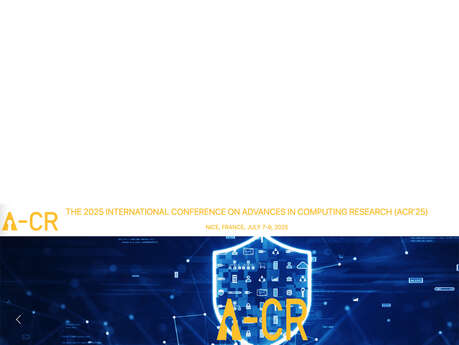 2025 International Conference on Advances in Computing Research (ACR’25)