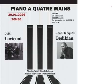 Piano à 4 mains : J. Loviconi et JJ Bedikian