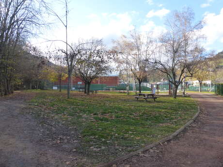 Picnic area of Bourg-Argental