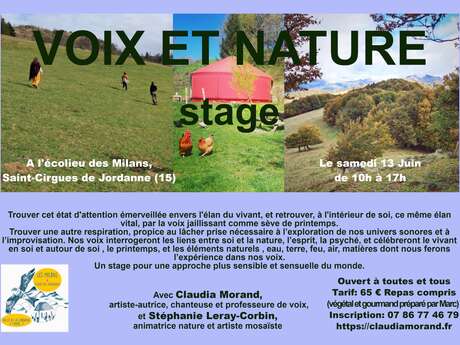 Stage Voix et Nature