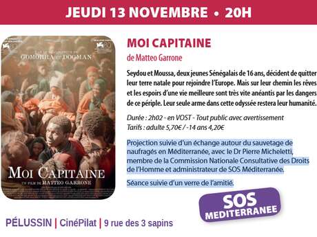 Festival du cinéma solidaire du Pilat : Film "Moi capitaine" Festival du cinéma solidaire du Pilat : Film "Moi capitaine"