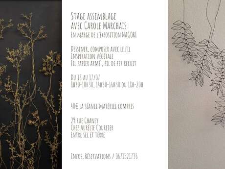 Workshop zum Thema Assemblage mit Carole Marchais