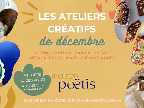 Les Ateliers créatifs de DÉCEMBRE ✨