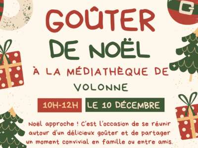Goûter de Noël à la Médiathèque de Volonne