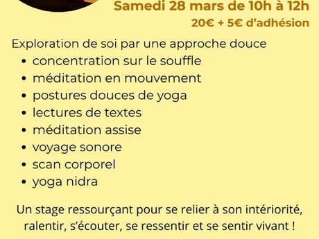 Stage YOGA * ÉVEIL SENSORIEL