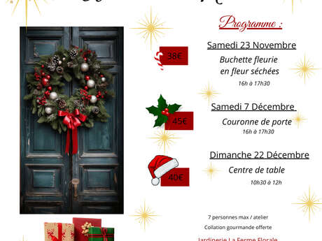 Atelier Floral de Noël Le 22 déc 2024