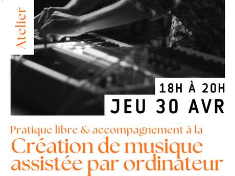 Pratique libre et accompagnement à la création de musique assistée par ordinateur animé par Hugo Dujardin