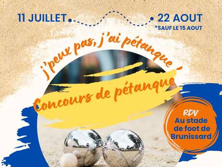 Tournoi de pétanque Tournoi de pétanque