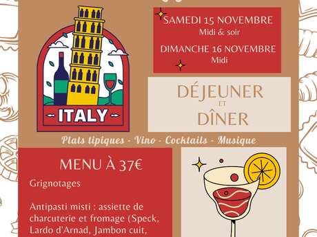 Repas Italien Montagnard