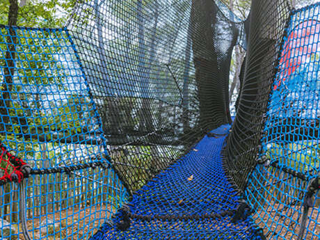 Filets géants dans les arbres - Vikings parc