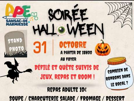 Soirée Halloween à Sansac-de-Marmiesse Soirée Halloween à Sansac-de-Marmiesse