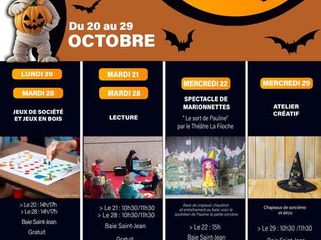 Activités vacances scolaires