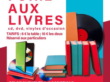 Foire aux livres, cd, dvd, vinyles d'occasion
