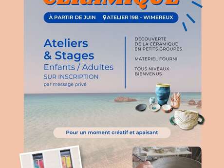Ateliers de céramique :stage enfants