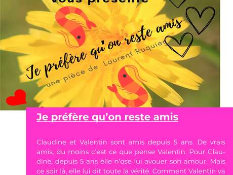 Octobre rose - Théâtre "Je préfère qu'on reste amis"