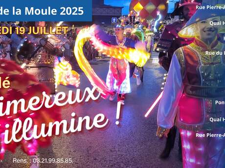 La fête de la moule : défilé lumineux en nocturne