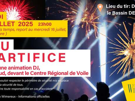 Feu d'artifice et soirée DJ