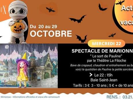 Activités vacances scolaires  - Spectacle de Marionettes