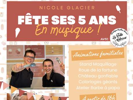 Nicole Glacier - Fête de la Musique - Fête ses 5 ans en musique