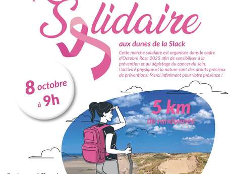 Octobre Rose  -Randonnée solidaire aux dunes la Slack