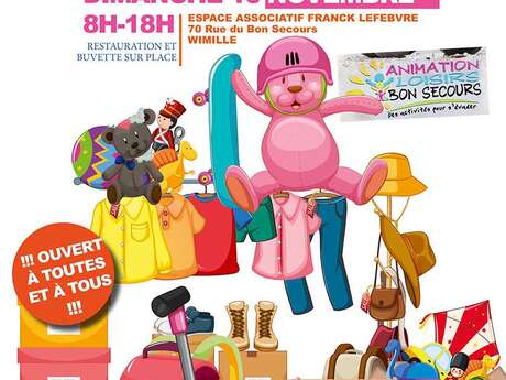 Braderie avant Noël - vêtements et jouets