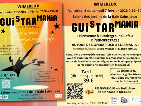 Dîner - spectacle " Guistarmania"