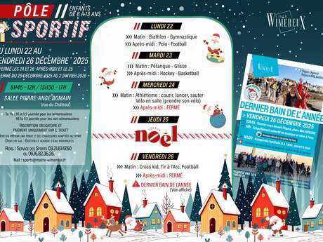 Pole sportif : Vacances de Noël