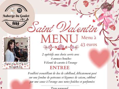 Auberge du Goulet - Repas Saint Valentin