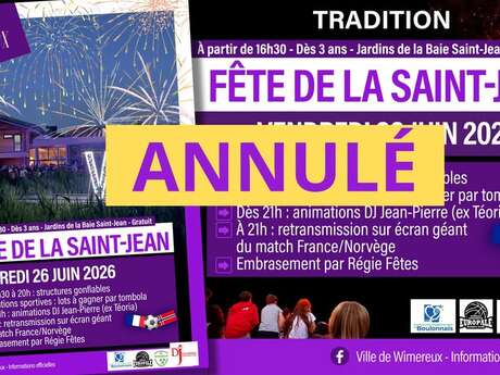 Fête de la Saint Jean - Annulé