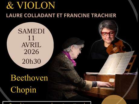 AEICW : Concert : Concert Piano-forte et violon par Laure COLLADANT (piano-forte) et Francine TRACHIER (violon)