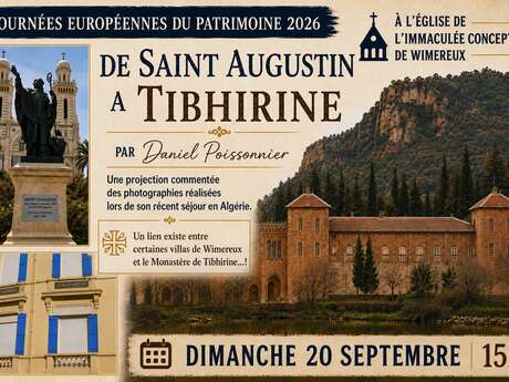 JEP 26 : AEICW - Conférence : "De Saint Augustin à Tibhirine" par Daniel Poissonnier