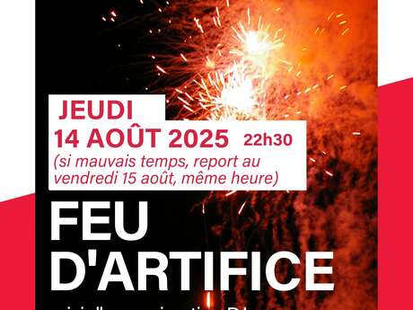 Feu d'artifice et soirée DJ