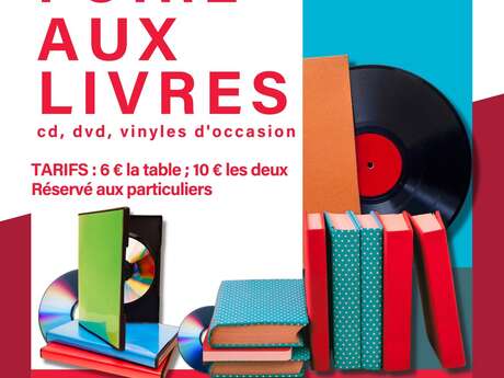 Foire aux livres, cd, dvd, vinyles d'occasion