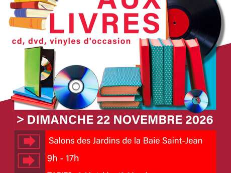 Foire aux livres, cd, dvd, vinyles d'occasion