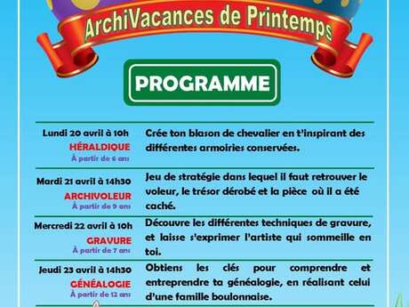 Archi Vacances de Printemps