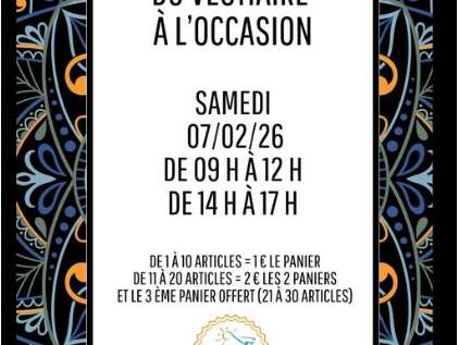 Braderie du Vestiaire à l'occasion