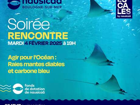 Soirée conférence « Agir pour l’Océan : Raies Mobula et Carbone Bleu » - Nausicaa