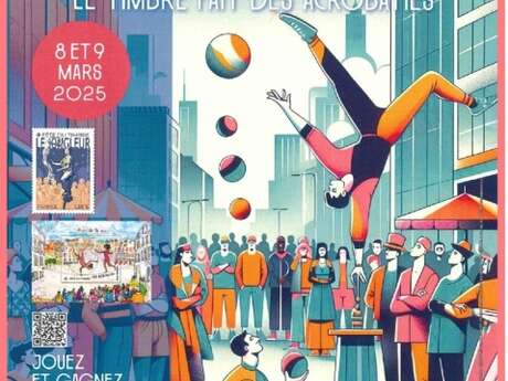 Fête du timbre 2025 : Le timbre fait des acrobaties à l'Hôtel de Ville