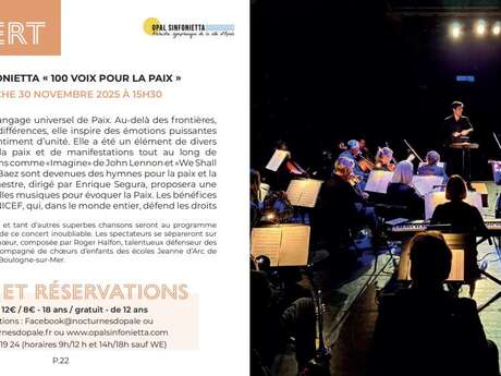 Centre Phénix - Opal Sinfonietta "100 Voix pour la paix"