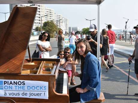 Pianos on the docks