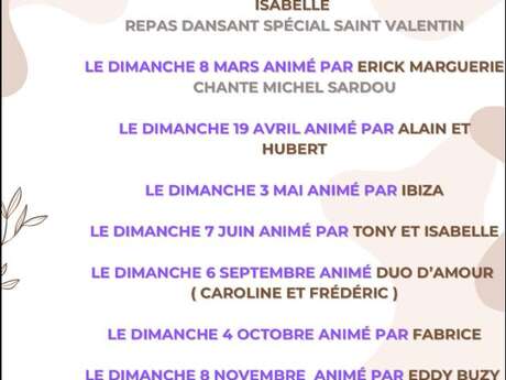 Auberge du Goulet - Repas Dansant